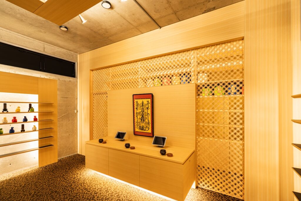 遺骨一時預けでも永代供養でも可能な納骨堂の内部の様子